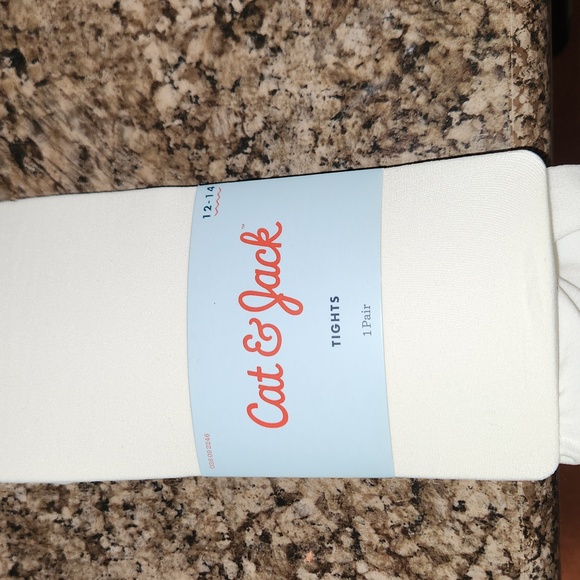 Cat & Jack Other - Cat & Jack White Footed White Tights